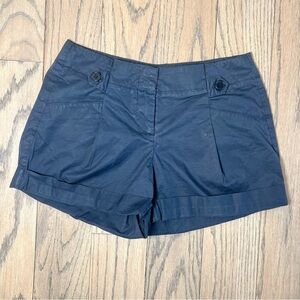 Thoery Women’s Black Cuffed Pleated Shorty Shorts Size 00